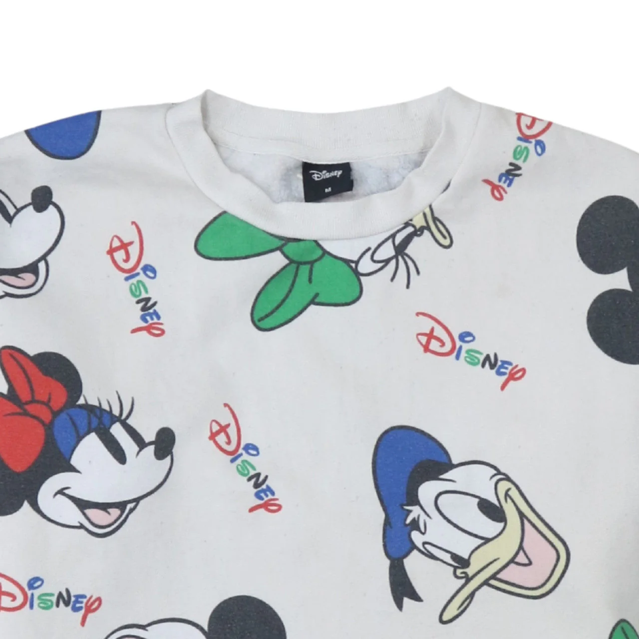 Disney Women White Multicoloured Pullover Sweatshirt Size 12-14 M - Image 8