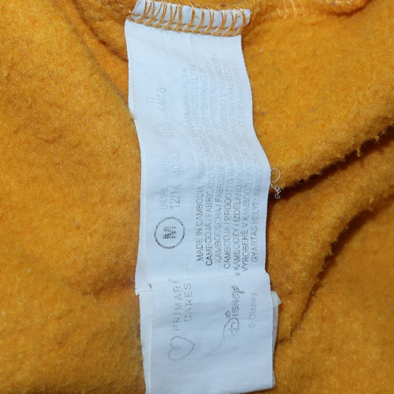 Disney Women Yellow Mickey & Co Sweatshirt Size M 12/14 Crew Neck - Image 6