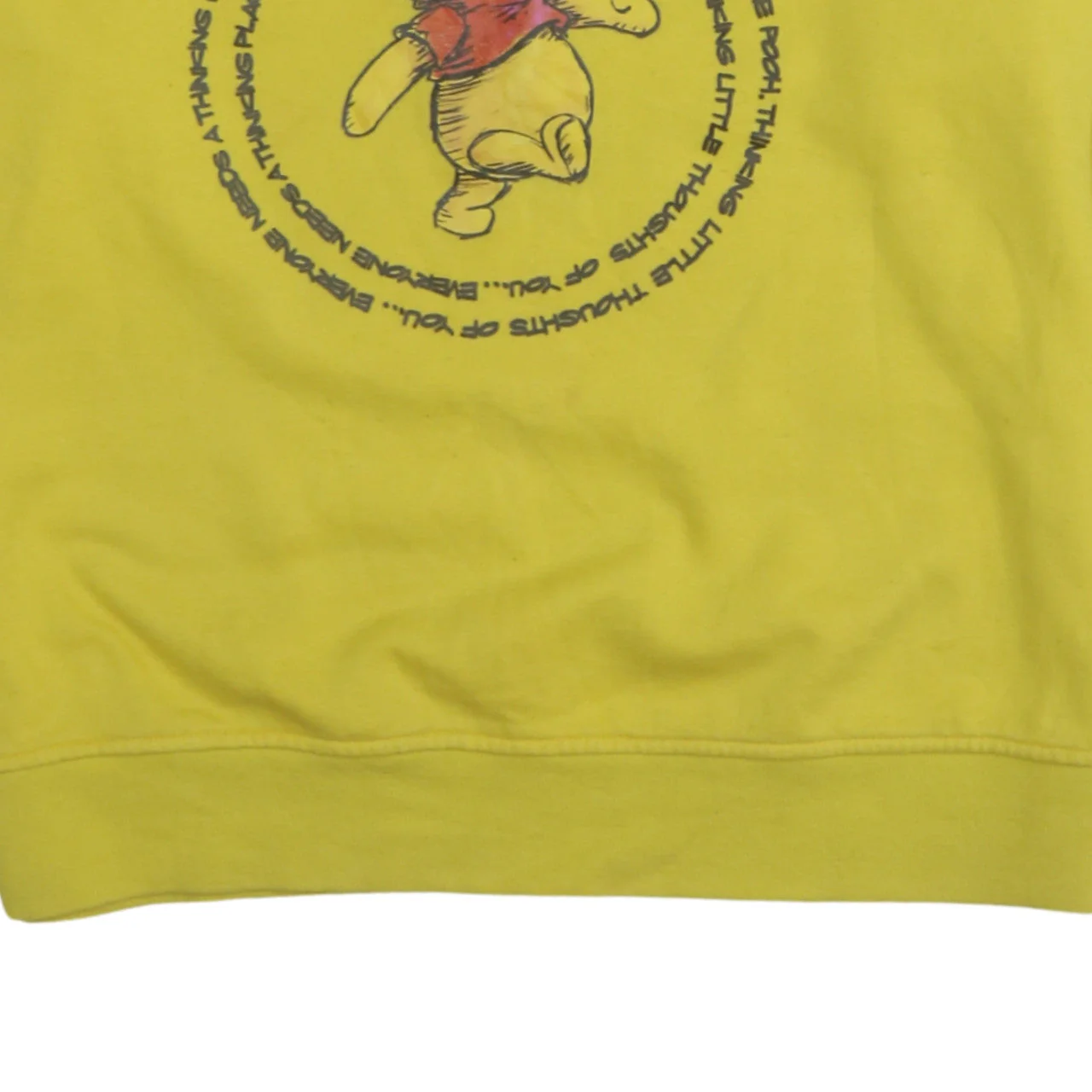 Disney Women Yellow Winnie the Pooh Pullover Sweatshirt Size 10/12 - Image 7