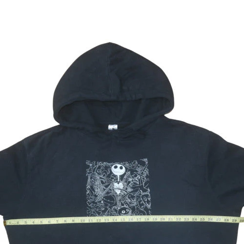 Disney Womens Black XXL Pullover Hoodie Jack Skellington Graphic - Image 3