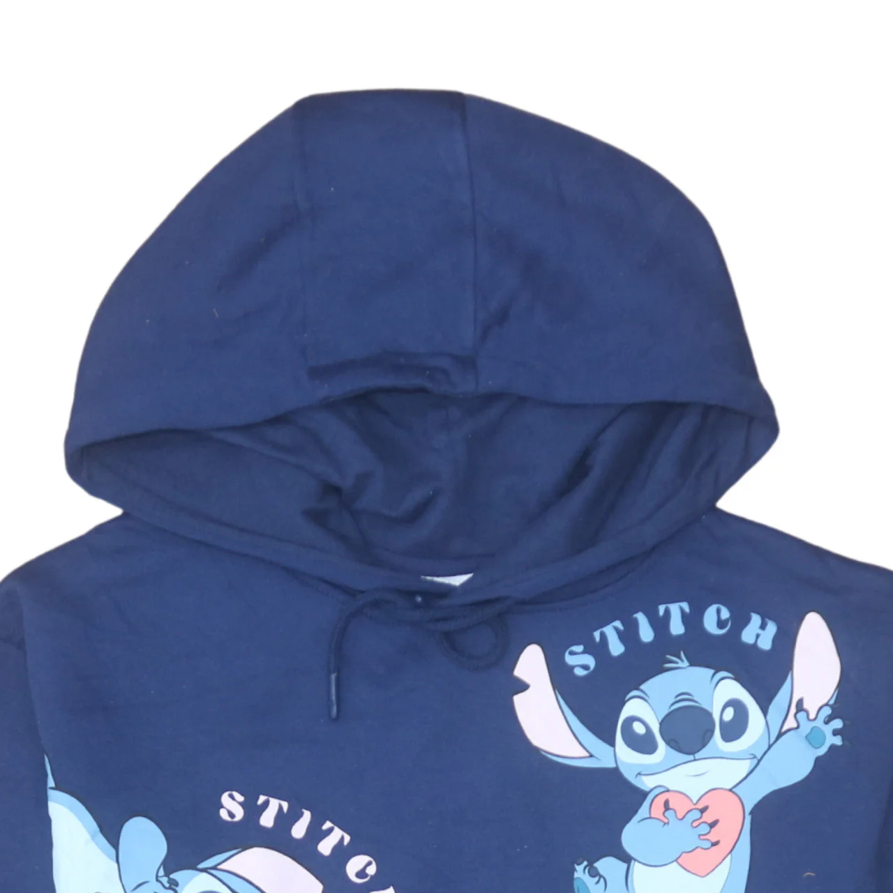 Disney Womens Blue Stitch Hoodie Size 12/14 Pullover Hooded Sweatshirt - Image 7