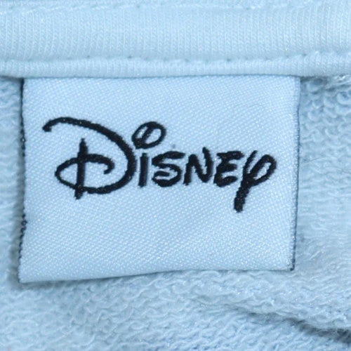 Disney Womens Blue White Striped Mickey Mouse Pullover Sweatshirt L - Image 6