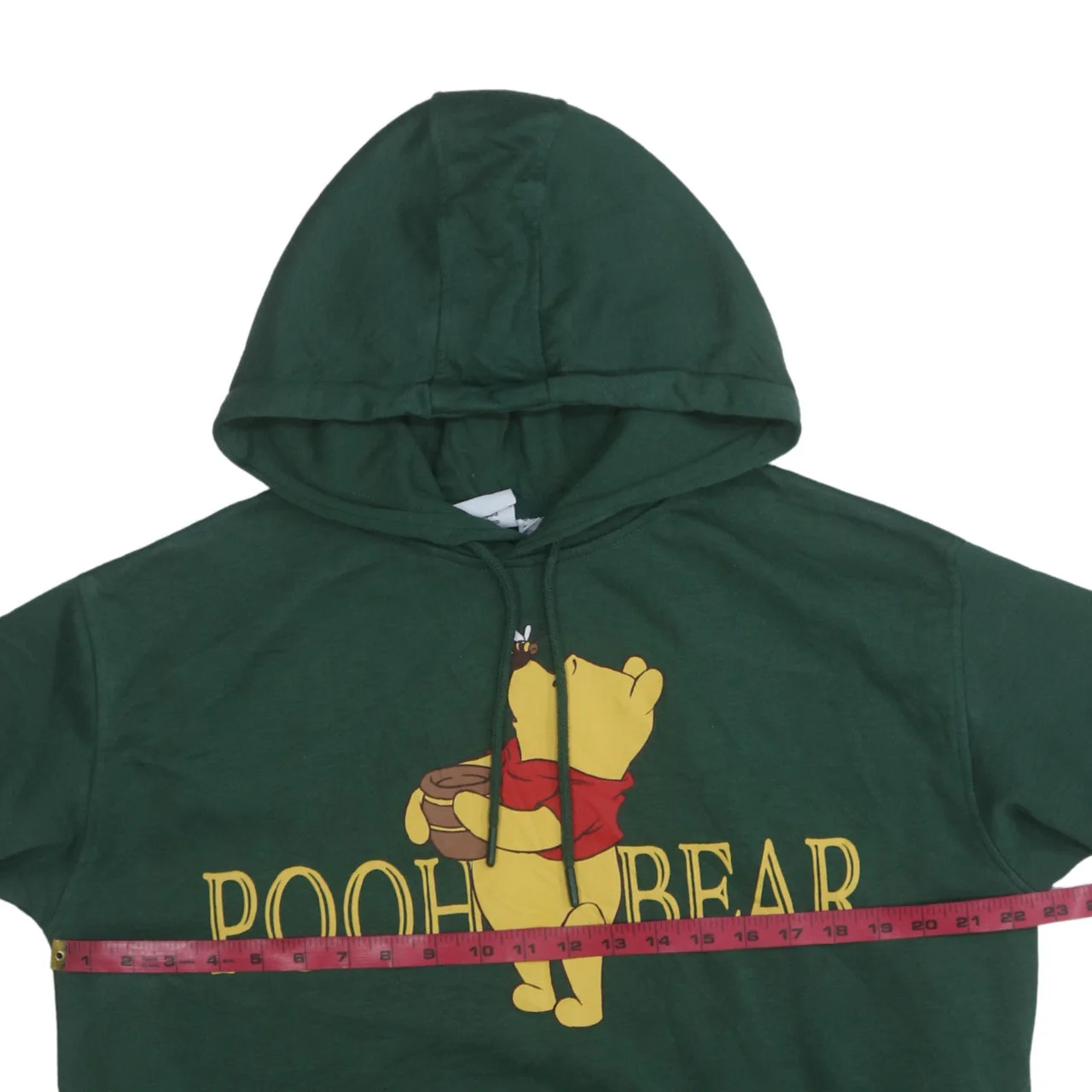 Disney Womens Green Pooh Bear Pullover Hoodie Size 12/14 Primark - Image 2