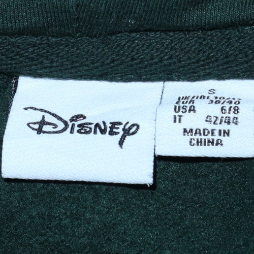 Disney Women's Green Pullover Hoodie Size S Fleece Sweatshirt - Image 5