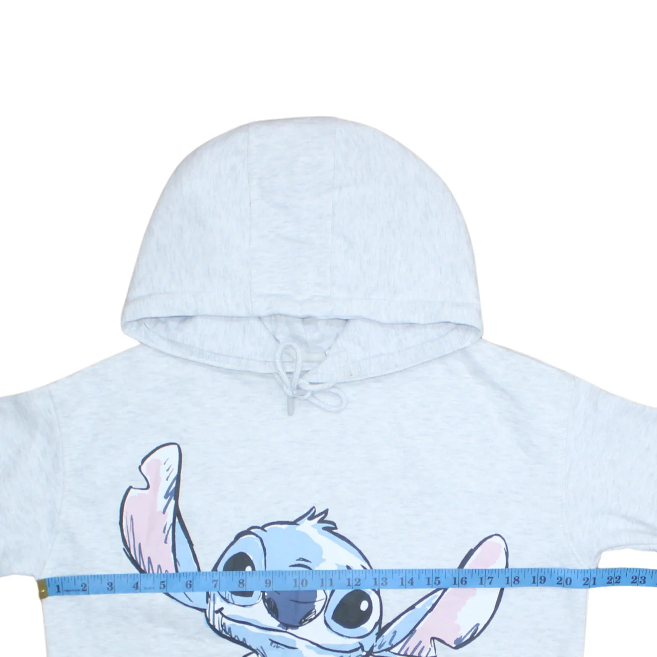 Disney Women's Grey Stitch Hoodie Small Pullover Hooded Sweatshirt - Image 3