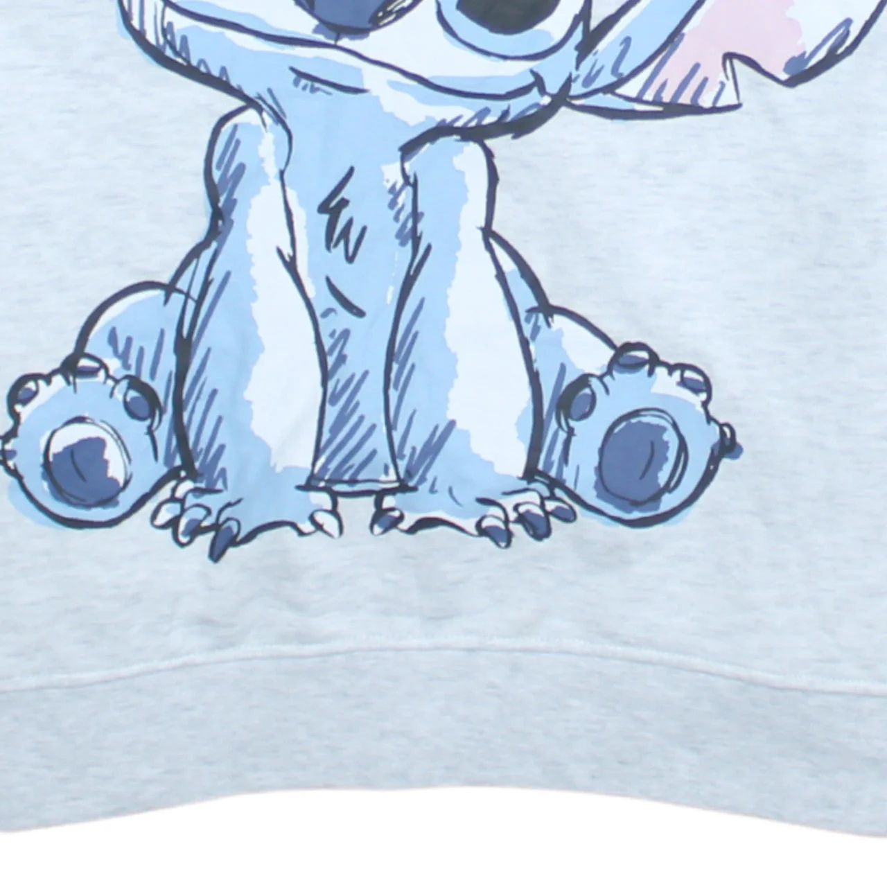 Disney Women's Grey Stitch Hoodie Small Pullover Hooded Sweatshirt - Image 7