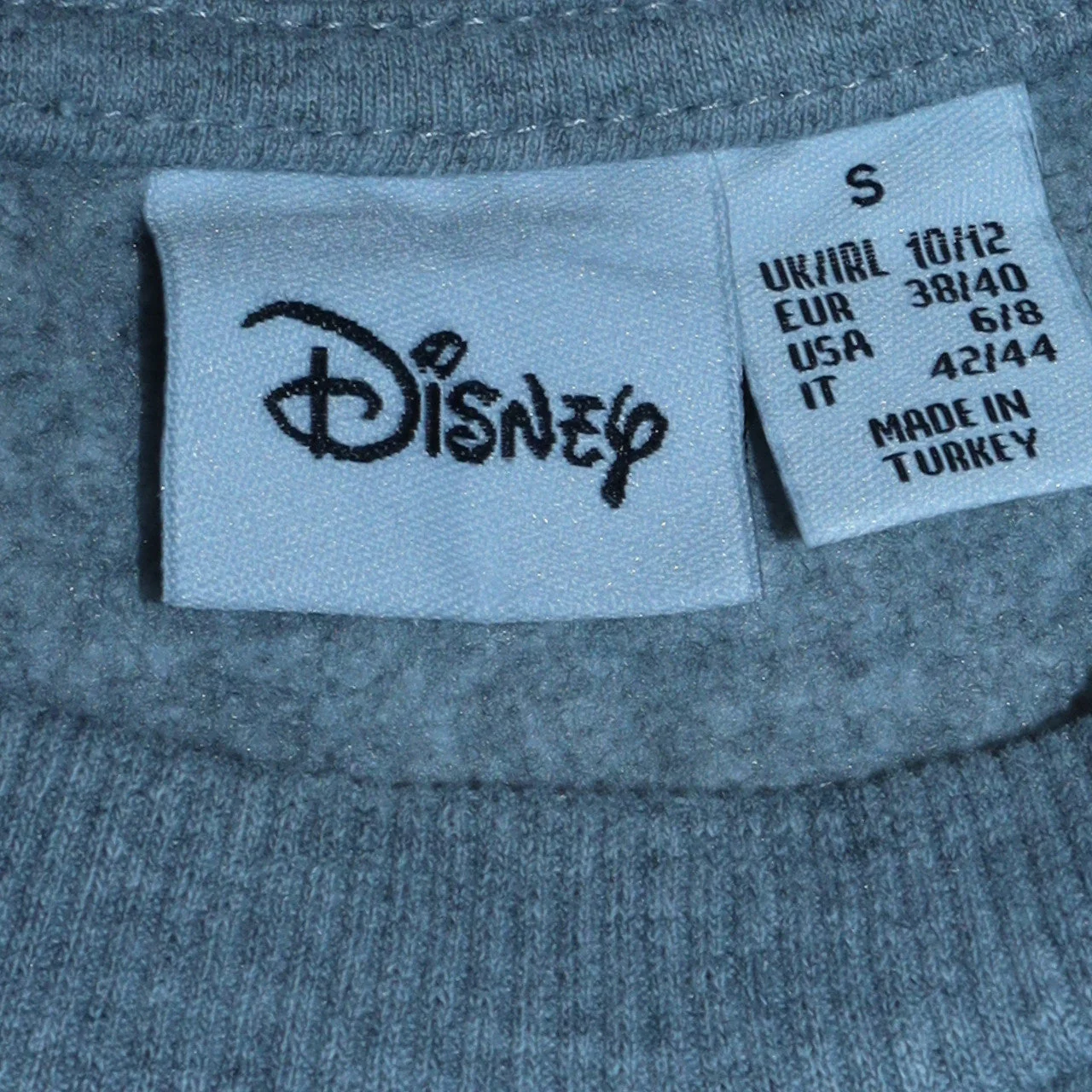 Disney Womens Grey Stitch Sweatshirt Size S Crew Neck Pullover - Image 5