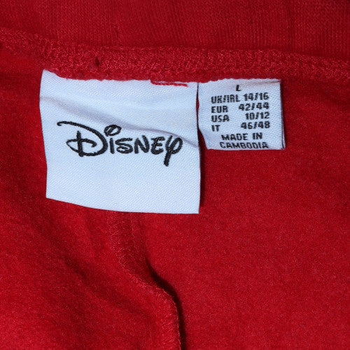 Disney Women's Red Mickey Mouse Jogger Trousers Size L - Image 5