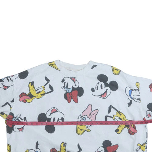 Disney Women's White Mickey & Friends Pullover Sweatshirt UK 22/24 - Image 2