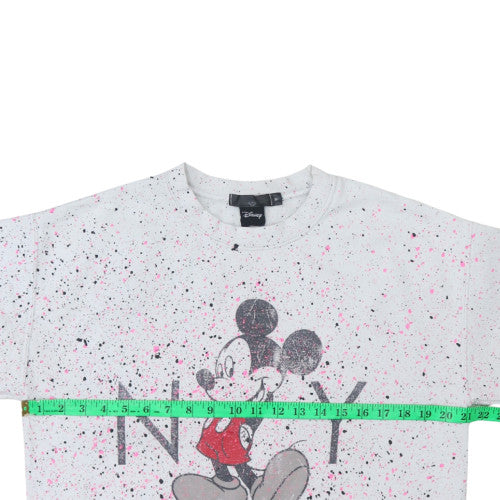 Disney Women's White Mickey Mouse Graphic Pullover Sweatshirt M - Image 2