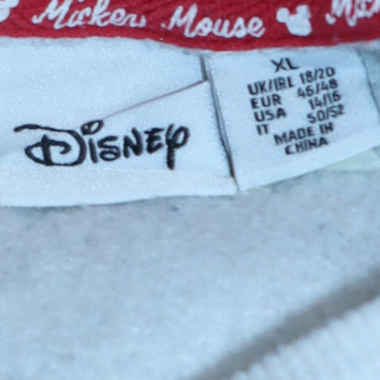 Disney Women's White Mickey Mouse Pullover Sweatshirt XL - Image 5