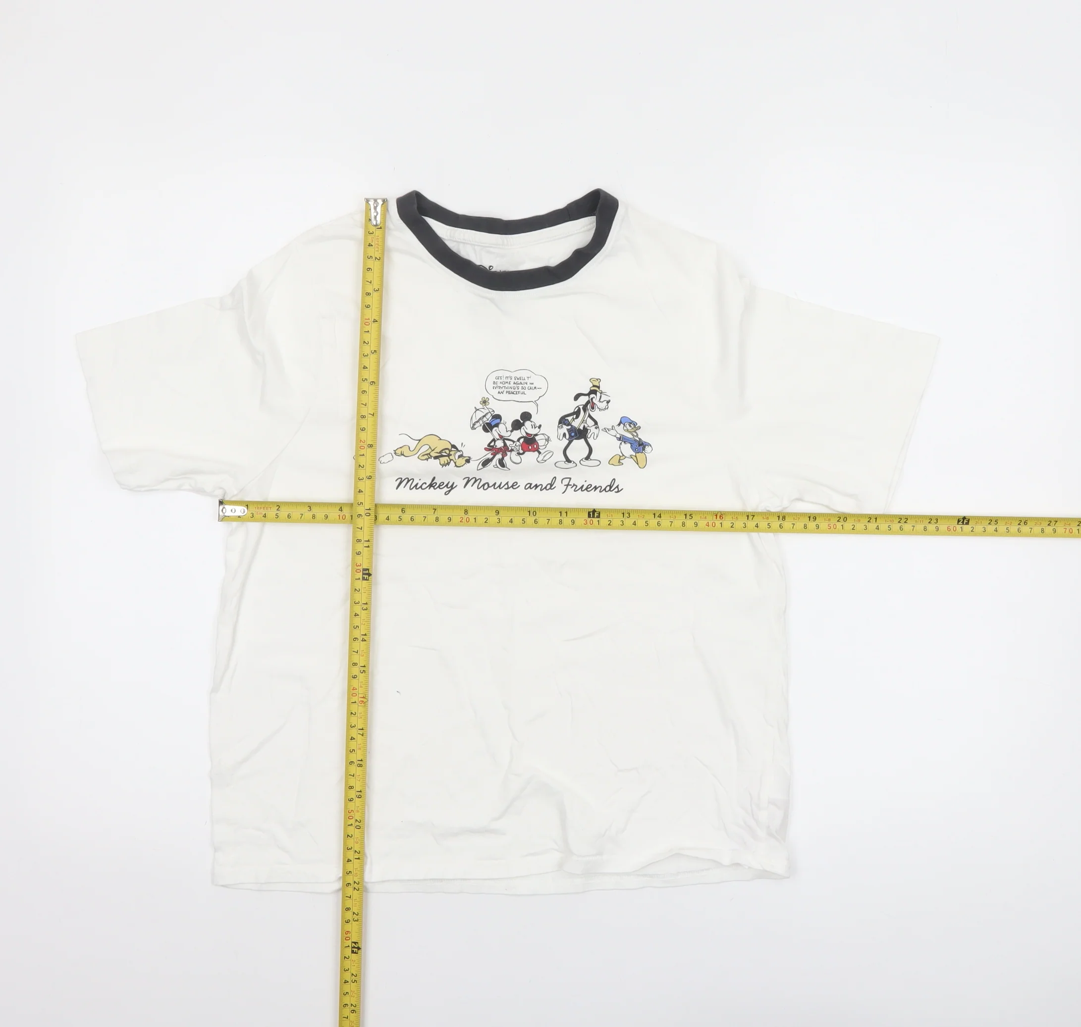 Disney Women's White Mickey Mouse T-Shirt Nightshirt Size 10-12 Cotton - Image 2