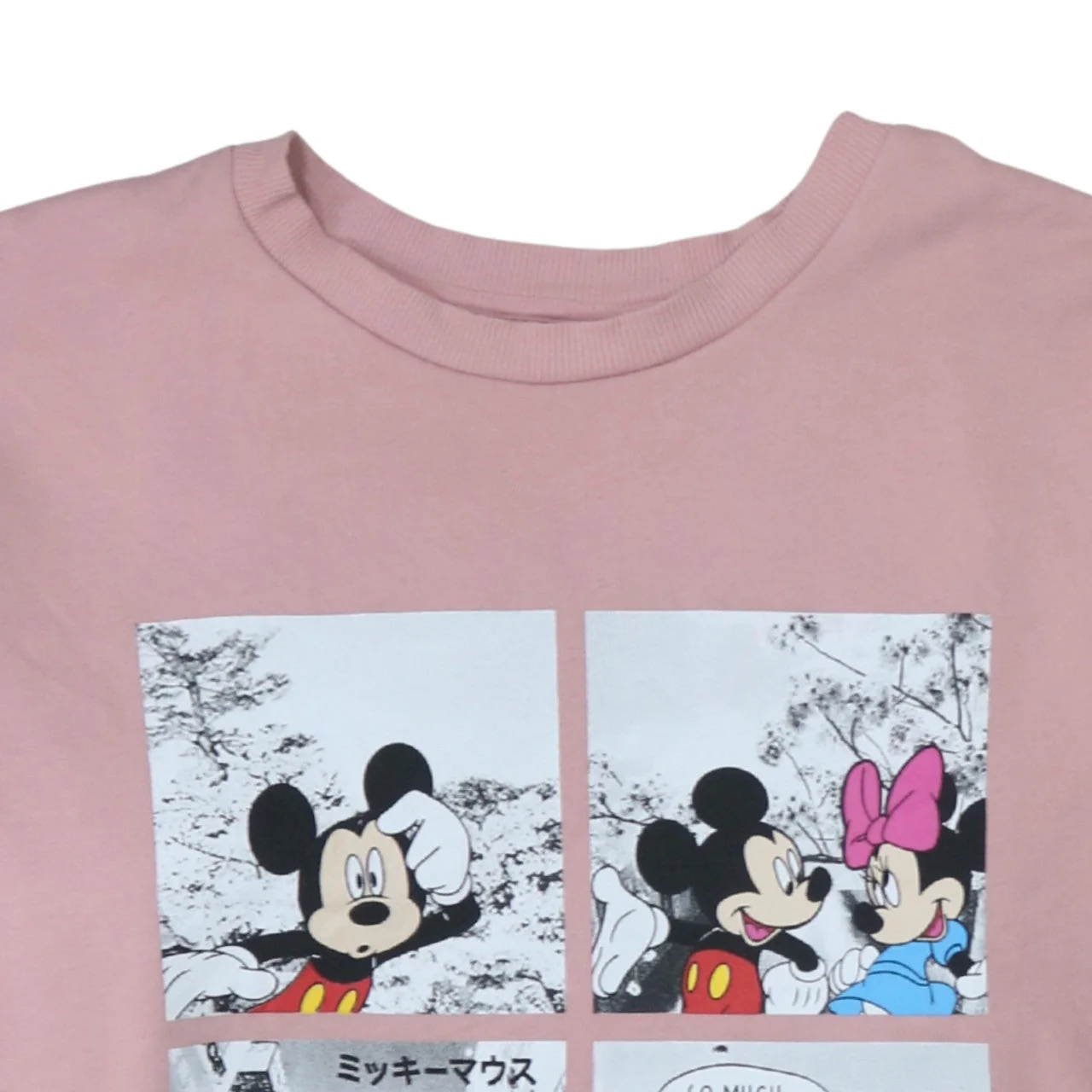 Disney x George Pink Mickey & Minnie Travel Sweatshirt Women L - Image 8