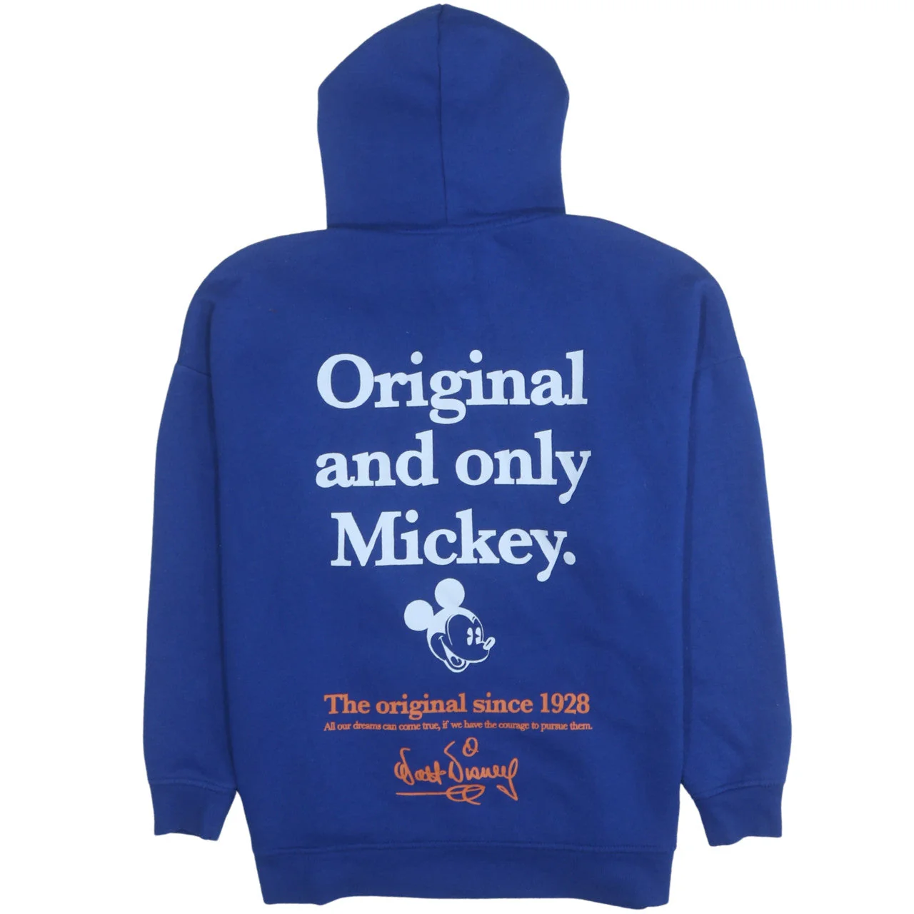Disney x Primark Women's Blue Hoodie Medium Mickey Graphic Pullover - Image 4