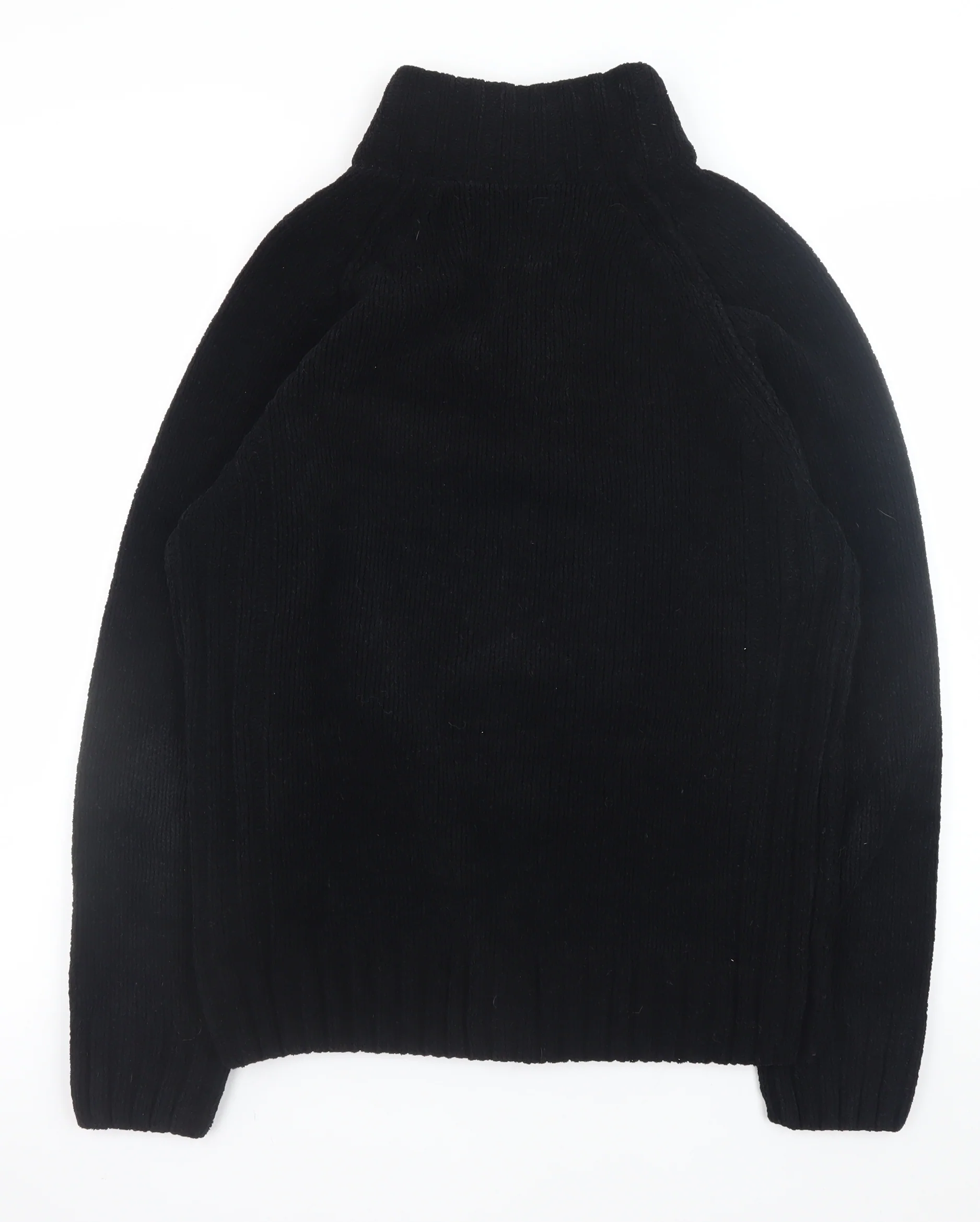 Dissident Men’s Black 1/2 Zip Knit Sweatshirt Size L Regular Fit - Image 3