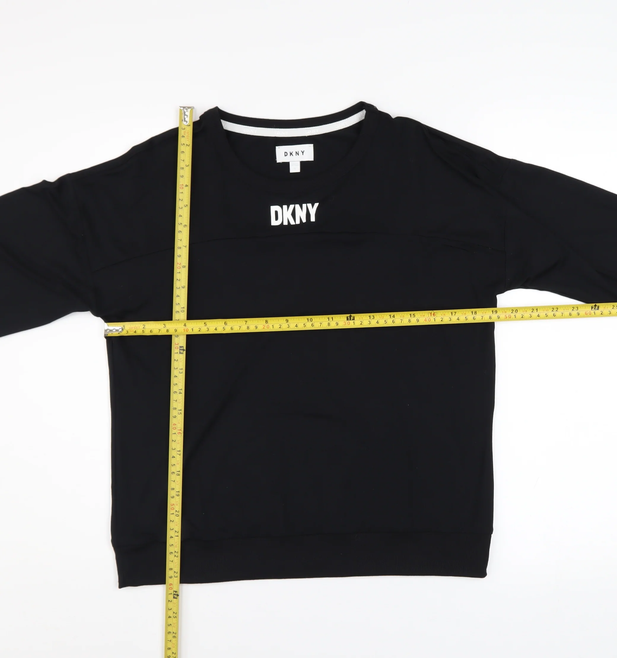DKNY Women's Black Logo Pullover Sweatshirt Size S - Image 2