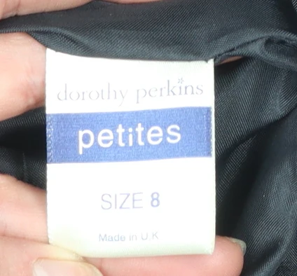 Dorothy Perkins Petites Black Single-Breasted Blazer UK 8 - Image 6
