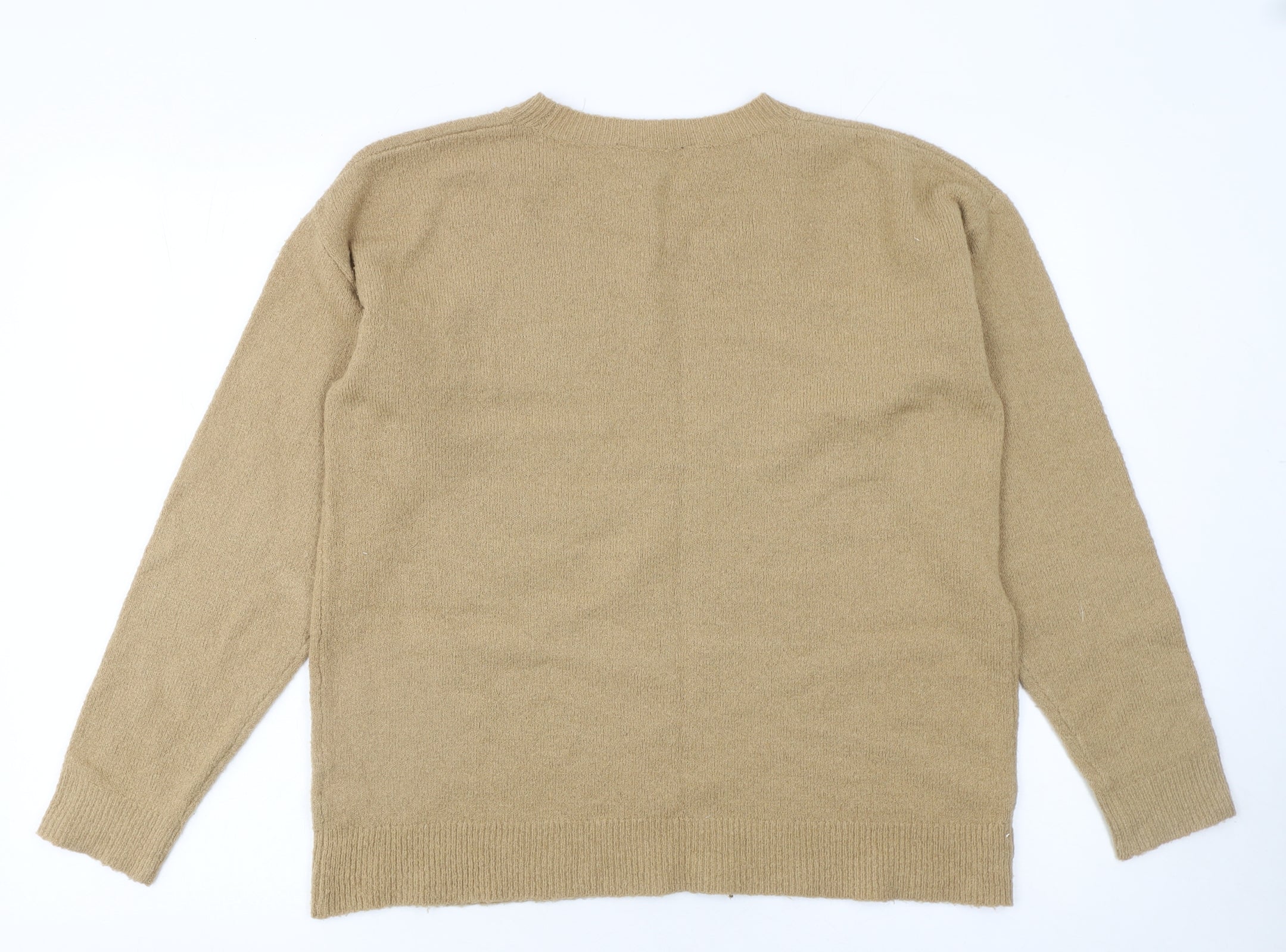 Dorothy Perkins Women Beige Floral Pullover Jumper UK 14 - Image 3