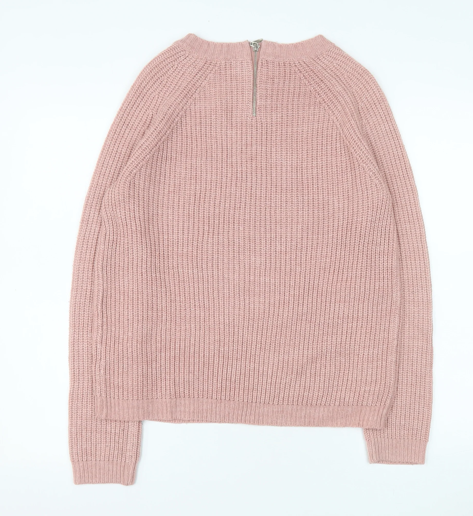 Dorothy Perkins Women’s Pink Chunky Knit Crew Neck Jumper Size 8 - Image 3