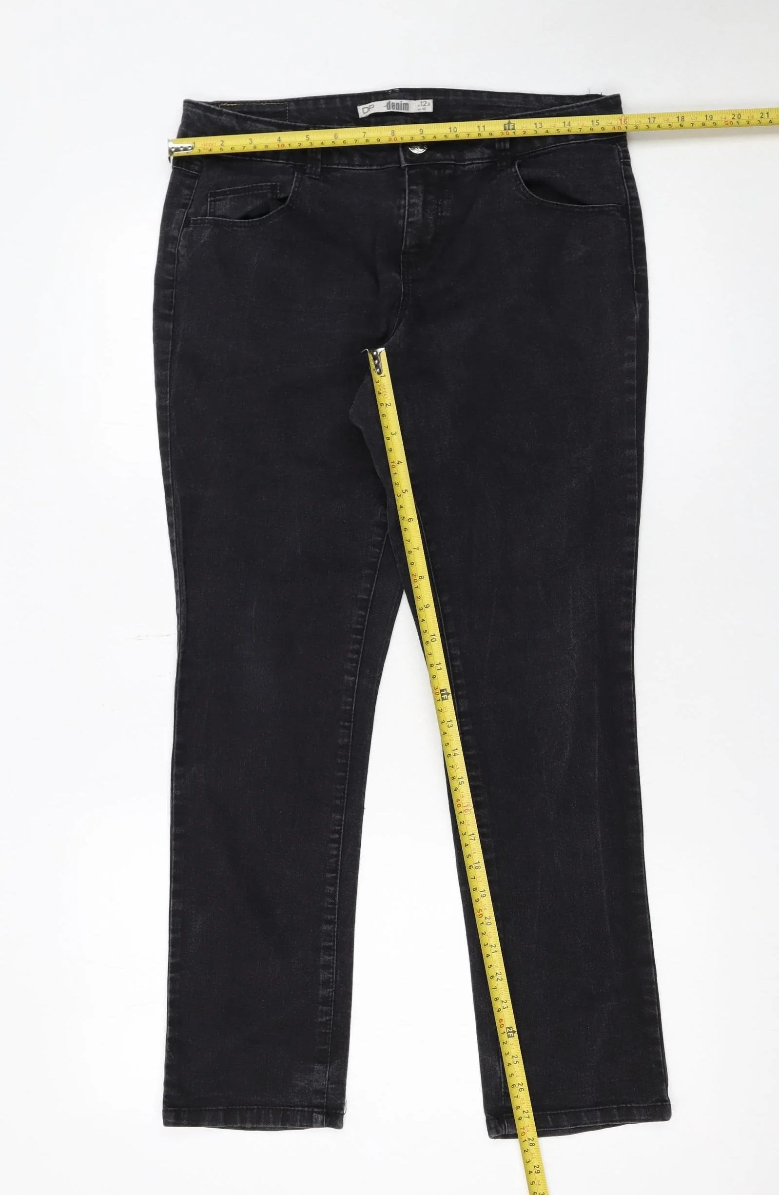 Dorothy Perkins Women's Black Size 12 Straight Leg Stretch Jeans - Image 2