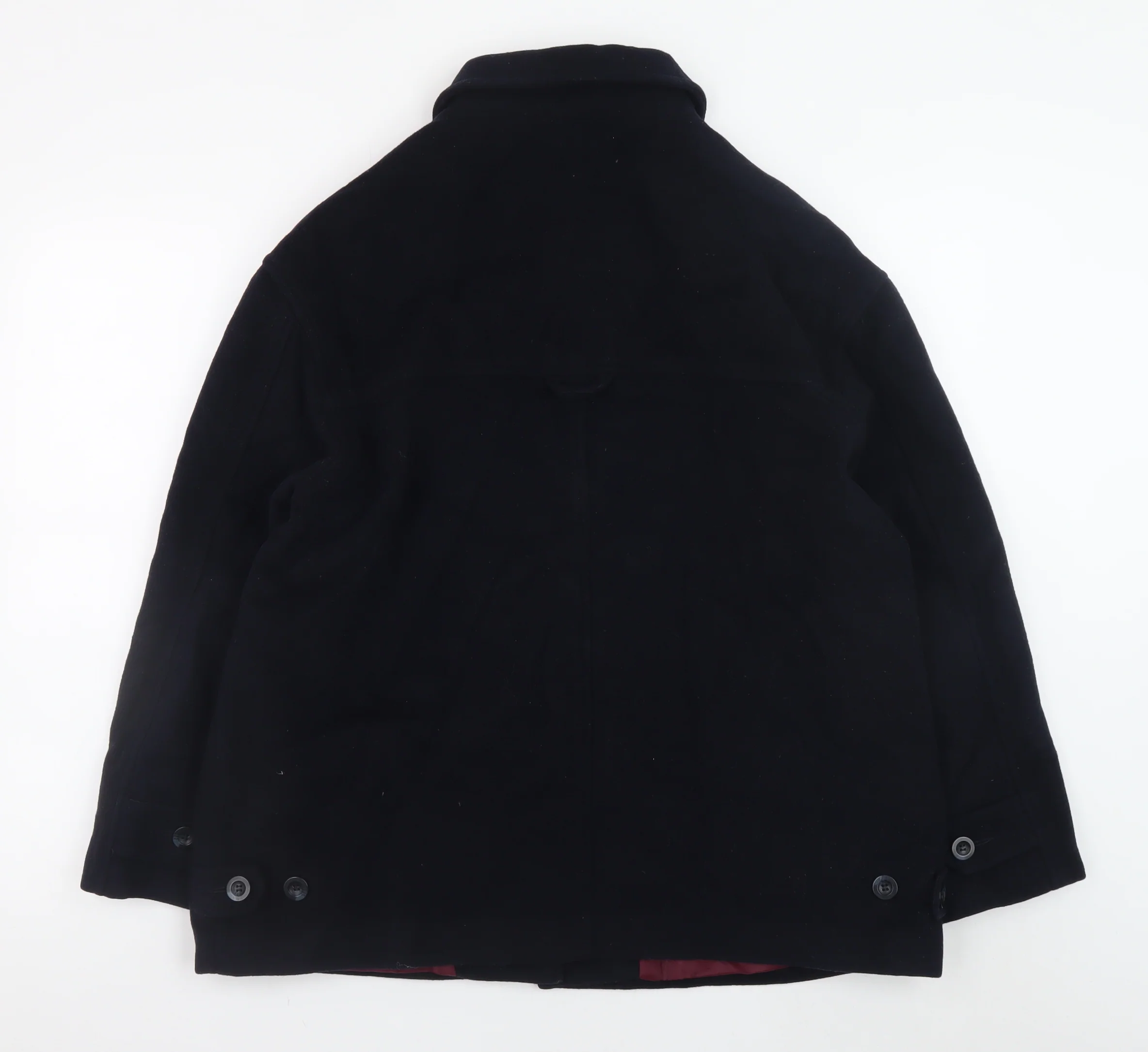 Dorothy Perkins Women's Black Wool Cashmere Blend Overcoat UK 14 - Image 3