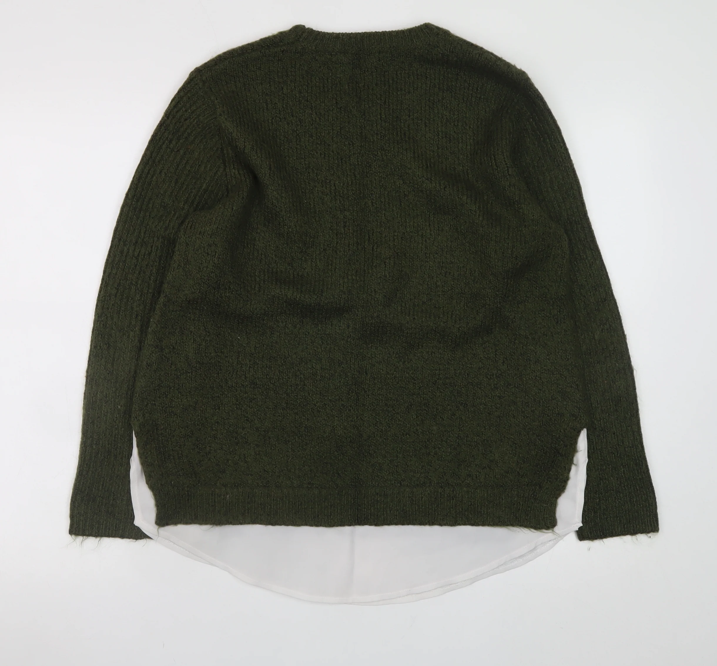 Dorothy Perkins Women's Green UK 14 Crew Neck Knit Pullover Jumper - Image 3