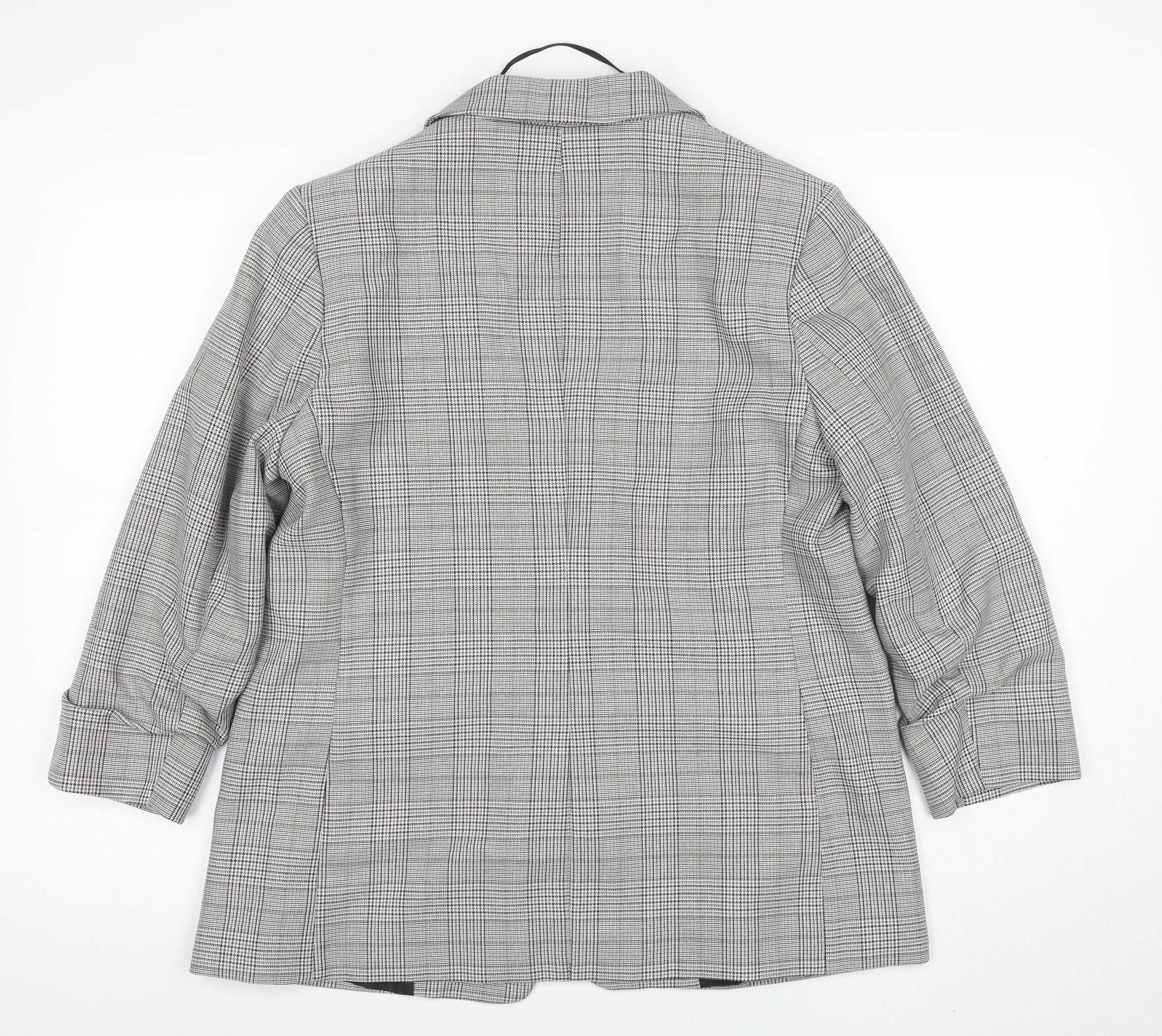 Dorothy Perkins Women's Grey Check Blazer UK14 Classic Tailored - Image 3