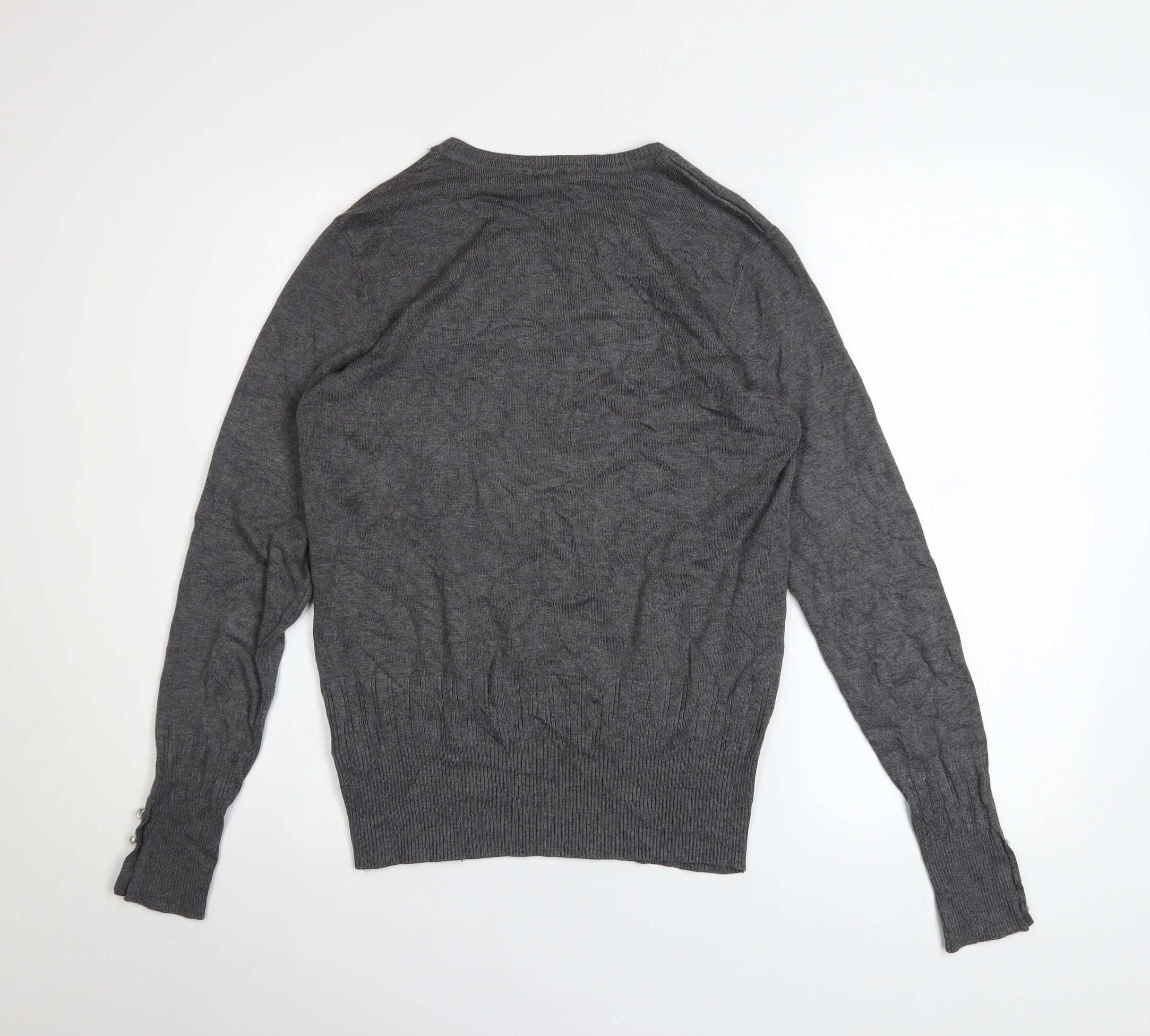 Dorothy Perkins Women's Grey Size 10 Crew Neck Long Sleeve Jumper - Image 3