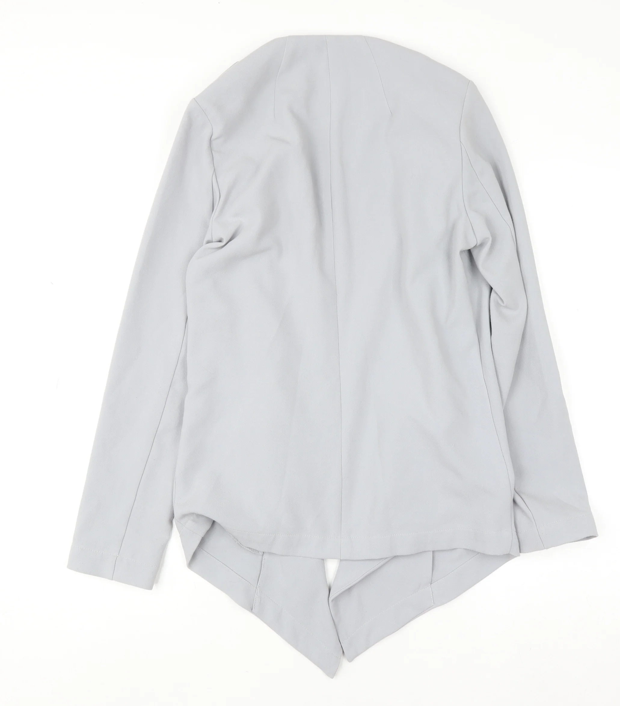 Dorothy Perkins Women's Grey Size 10 Open Front Zip Cardigan - Image 3