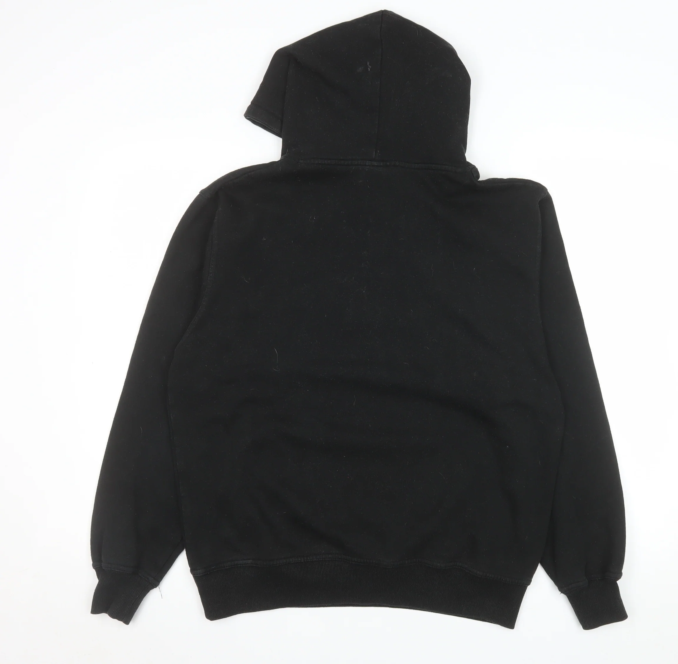 Dreambranding Men's Black Pullover Hoodie Small Graphic Print Fleece - Image 3