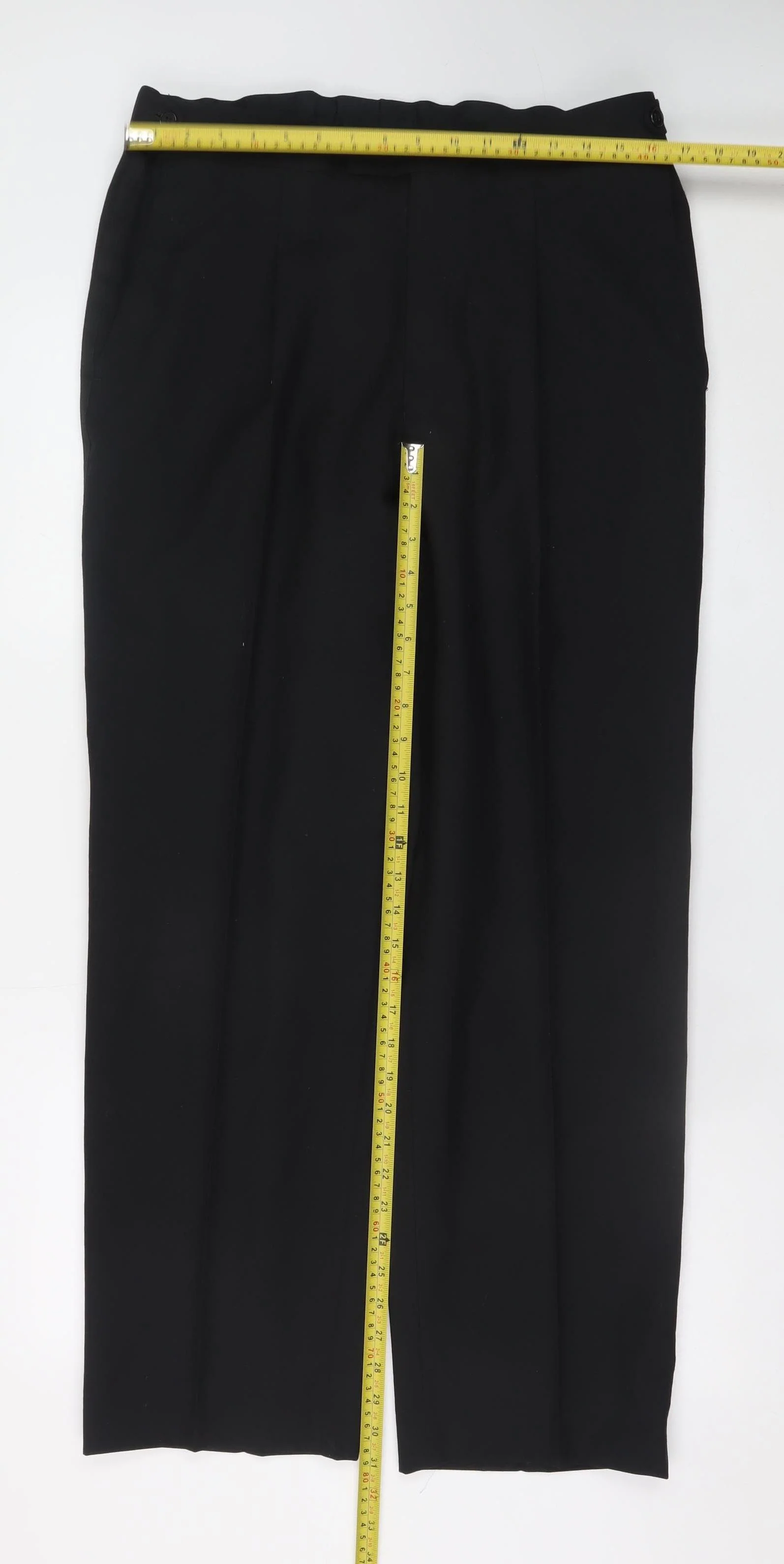 Drescott Men's Black 36in Classic Fit Pleated Dress Pants - Image 2
