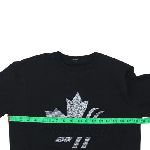 Dsquared2 Men's Black XS Pullover Sweatshirt with Logo - Image 3