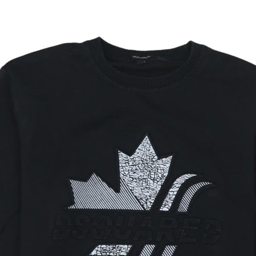 Dsquared2 Men's Black XS Pullover Sweatshirt with Logo - Image 8