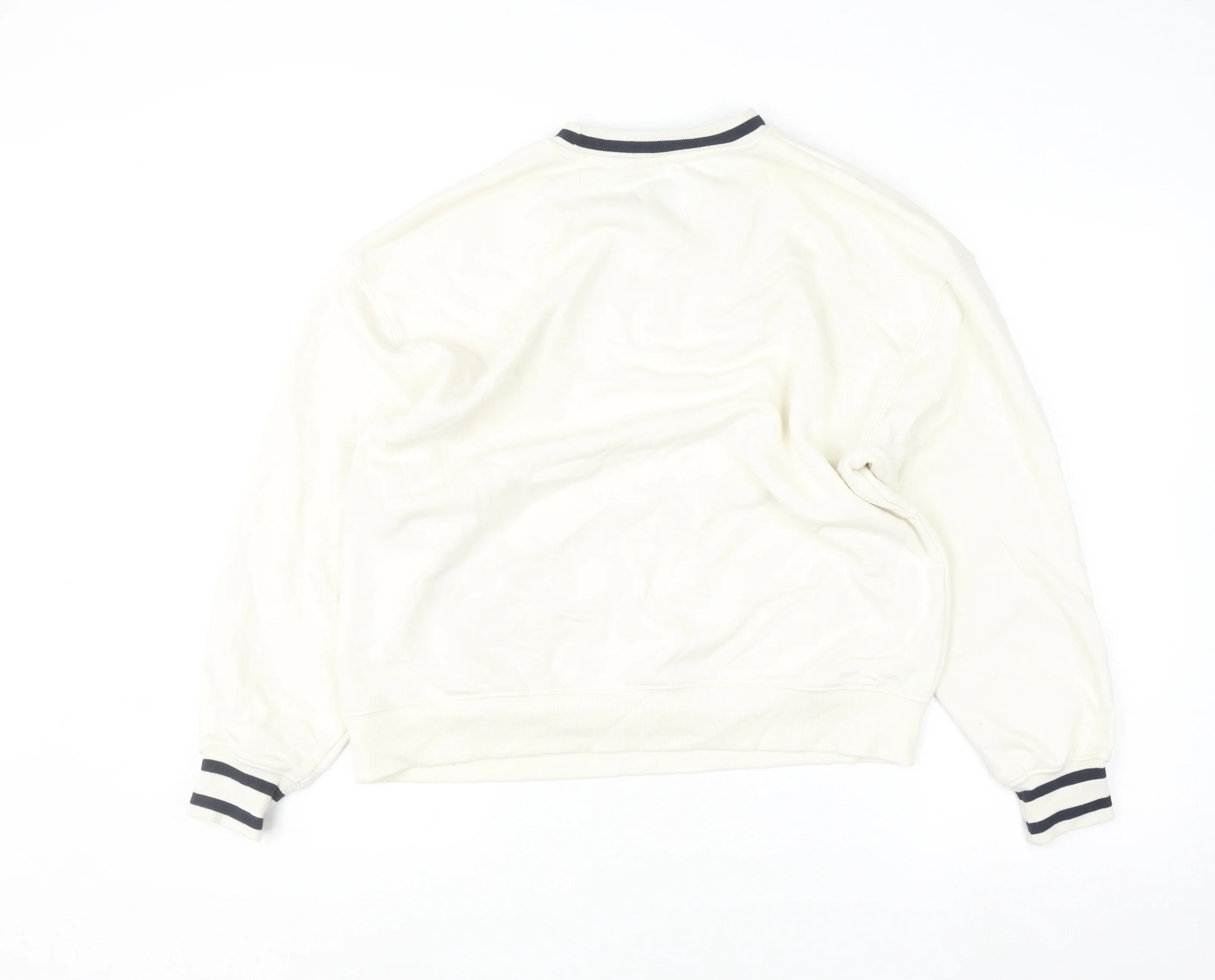Dunnes Men Ivory Crew Neck Pullover Sweatshirt Size S New York City Print - Image 3