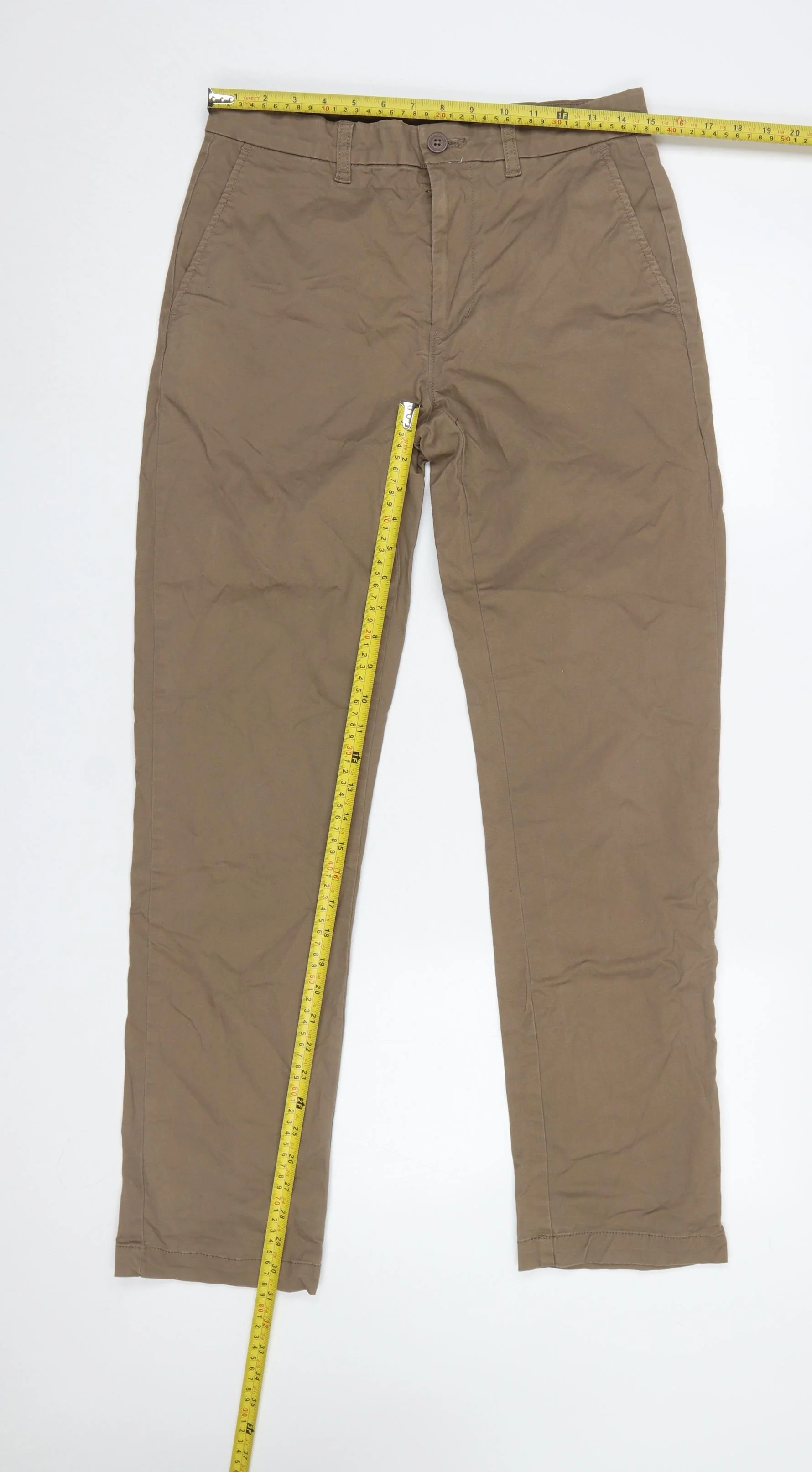 Dunnes Stores Men's Beige Chino Trousers 30W 32L Cotton Casual - Image 2