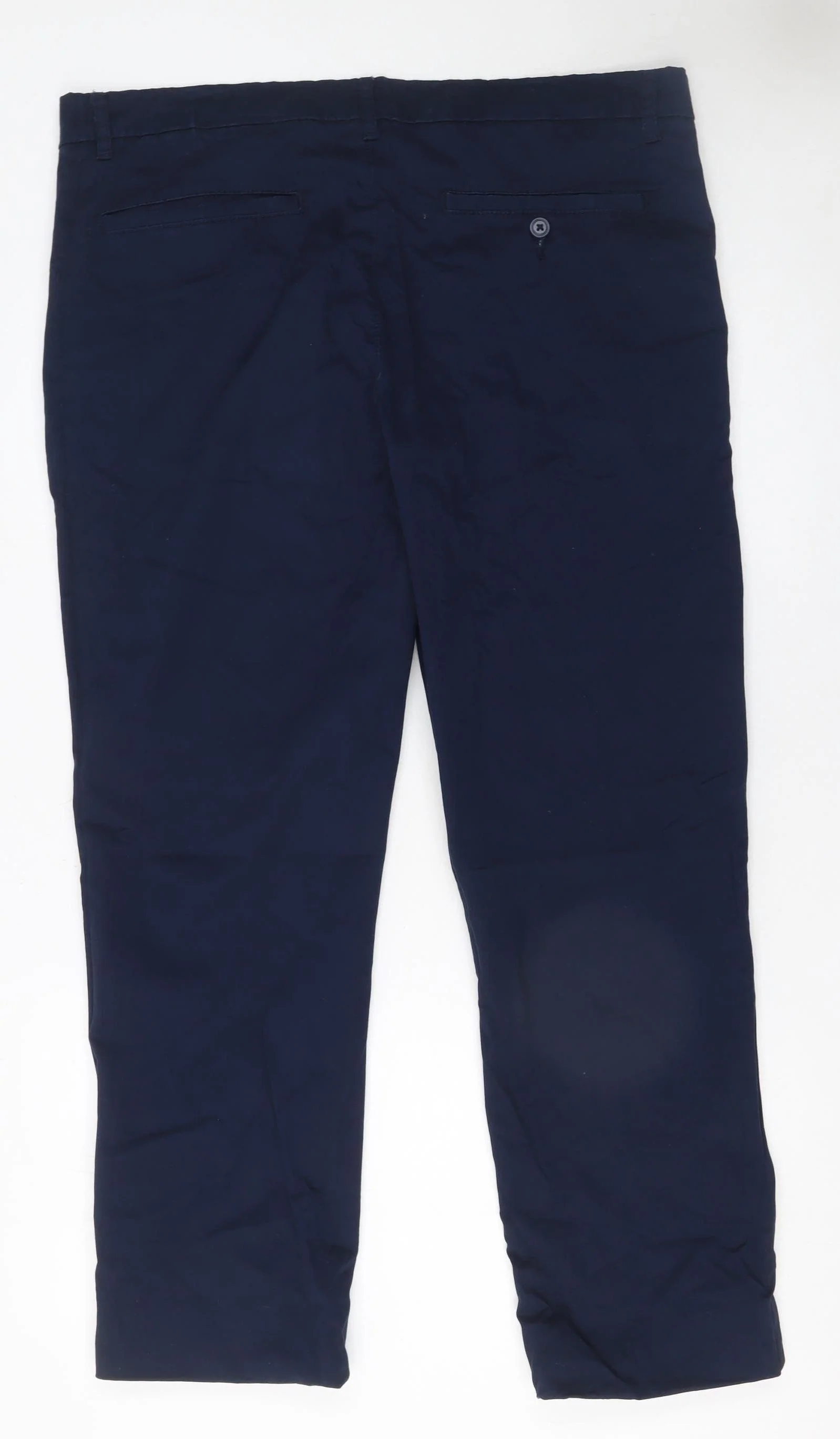 Dunnes Stores Men's Blue Chino Trousers 36W 33L Regular Fit - Image 3