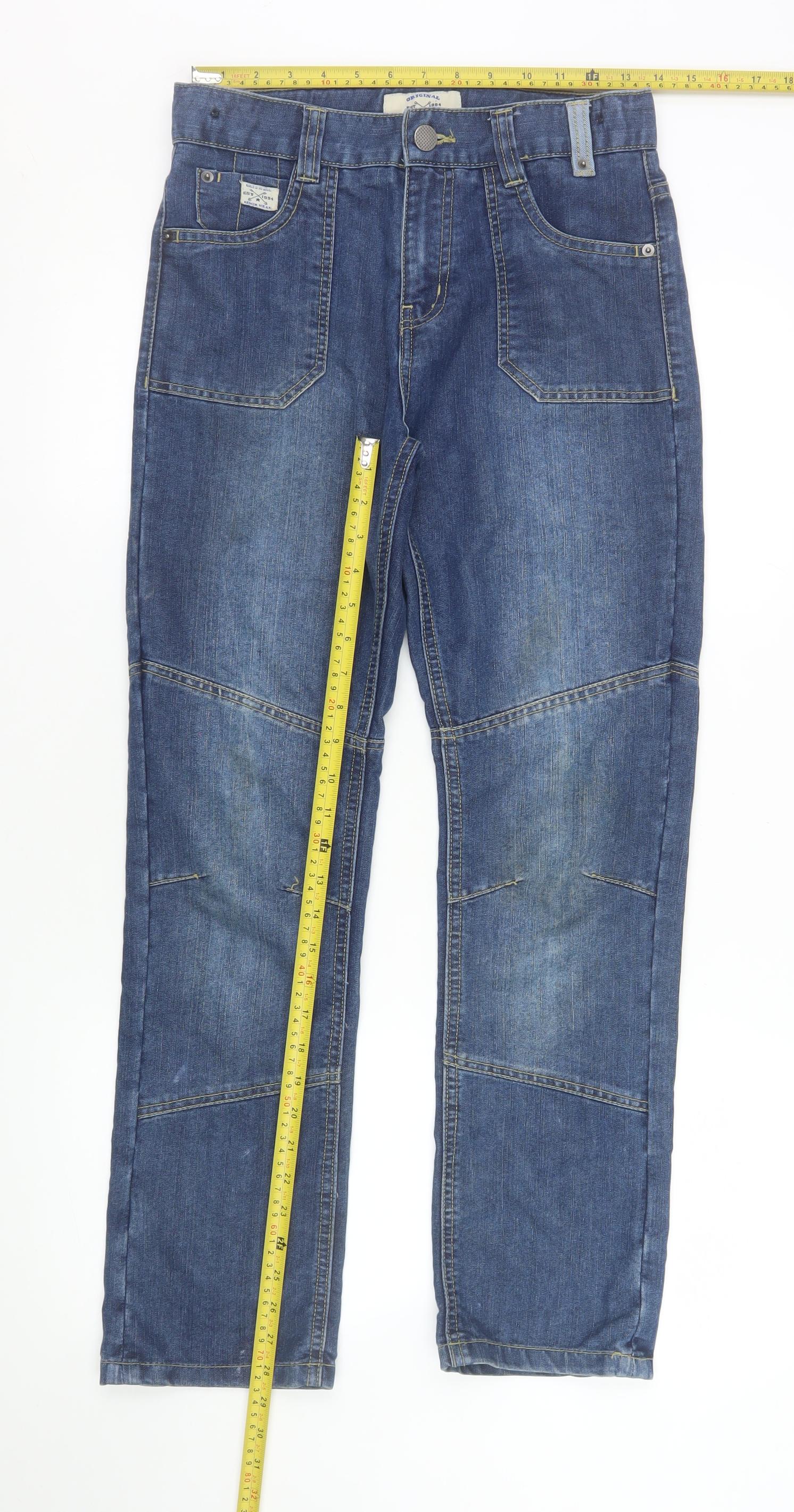 Dunnes Stores Mens Blue Straight Fit Denim Jeans 26in Waist - Image 2