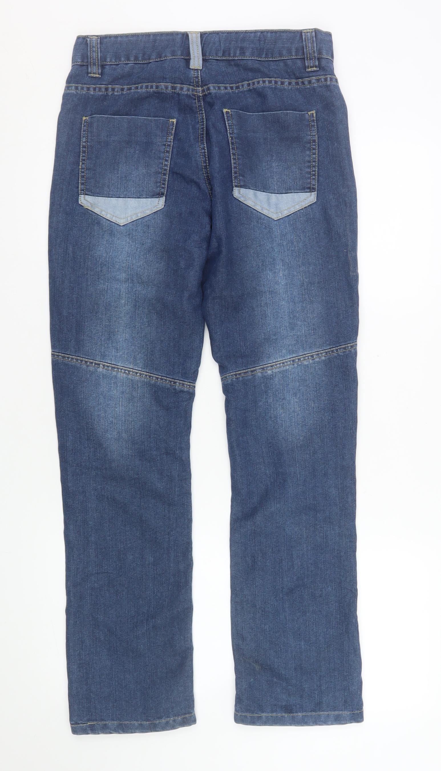 Dunnes Stores Mens Blue Straight Fit Denim Jeans 26in Waist - Image 3