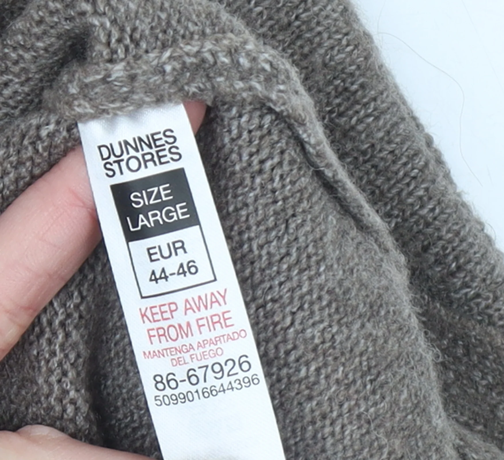 Dunnes Stores Women Brown Crew Neck Long Sleeve Pullover Jumper Size L - Image 4