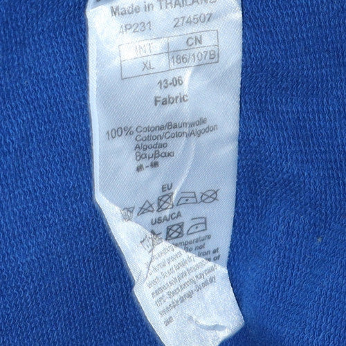 EA7 Emporio Armani Men's Blue Full Zip Sweatshirt XL - Image 5