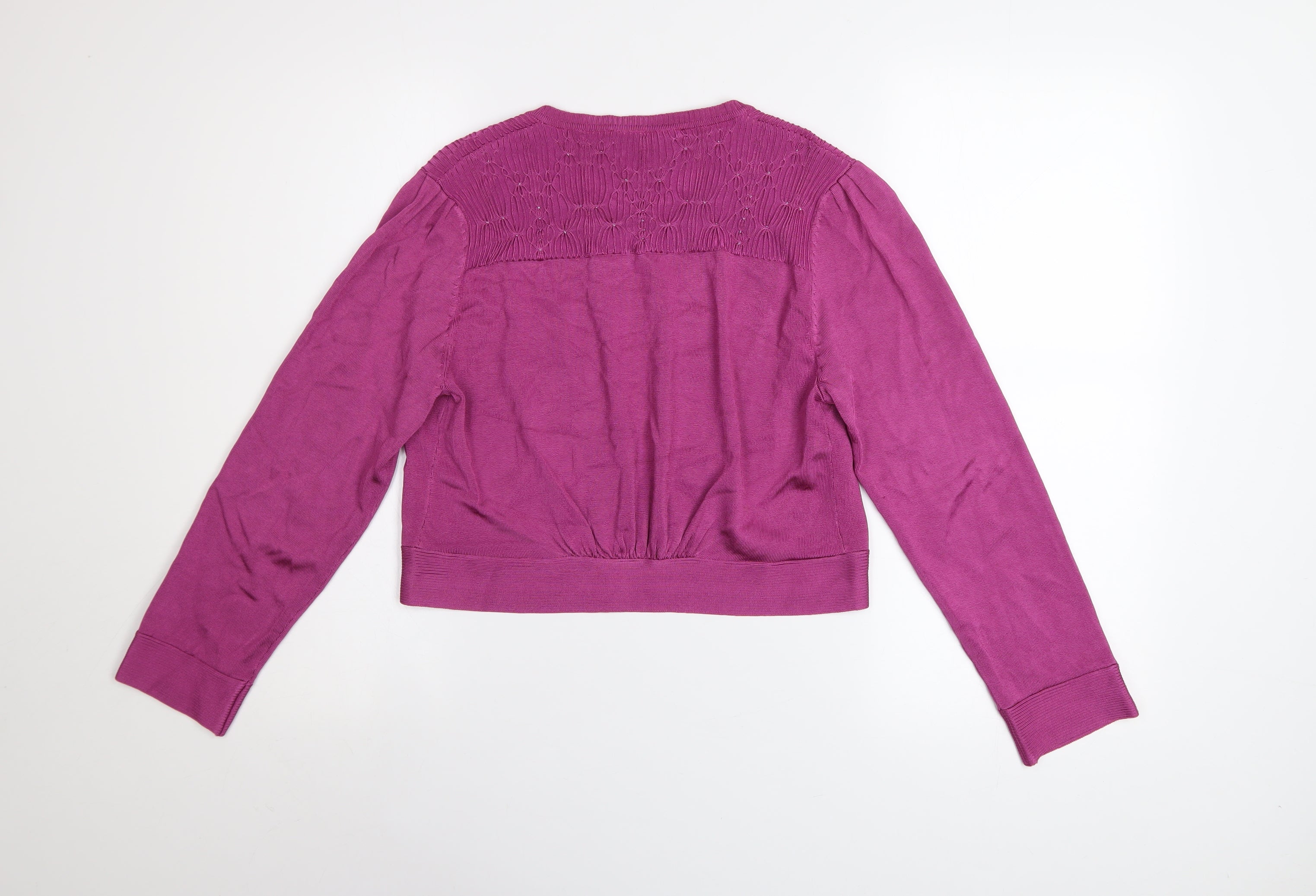 EAST Women’s Purple Long Sleeve Knit Cardigan Size 12 - Image 3