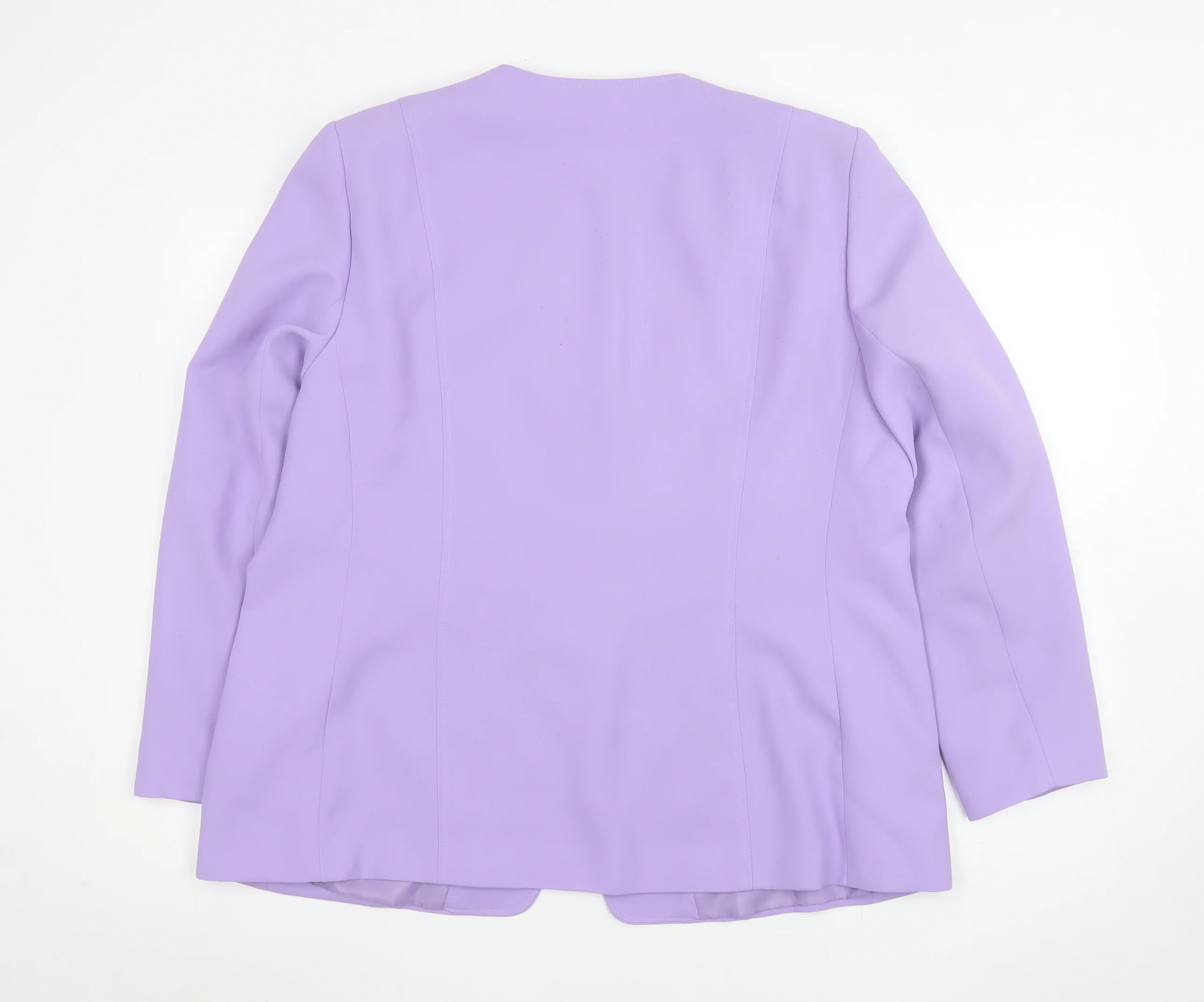 Eastex Heirloom Womens Lilac Suit Jacket Blazer UK 20 Classic Long Sleeve - Image 3