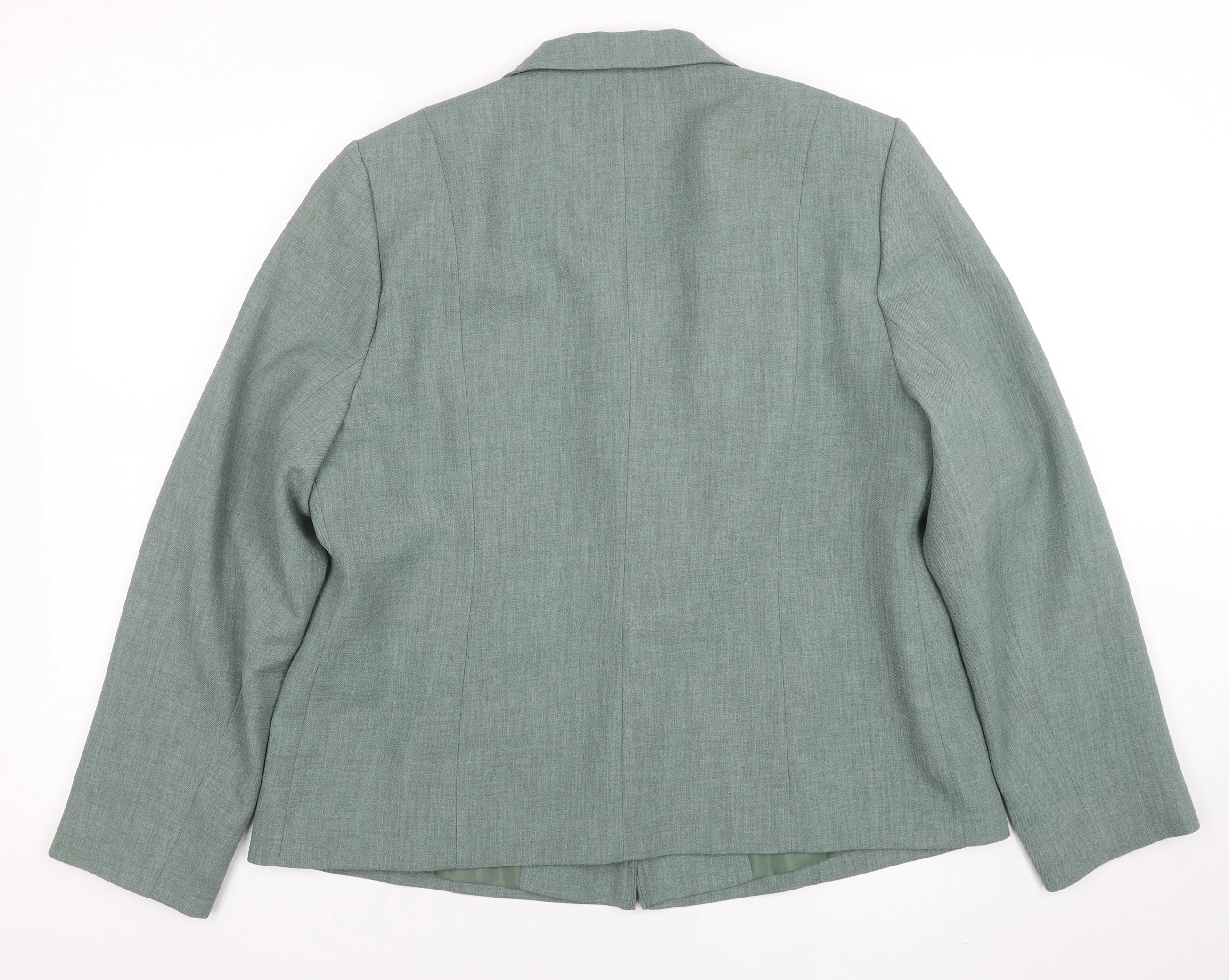 Eastex Women Green Size 16 Classic Single-Breasted Blazer - Image 3