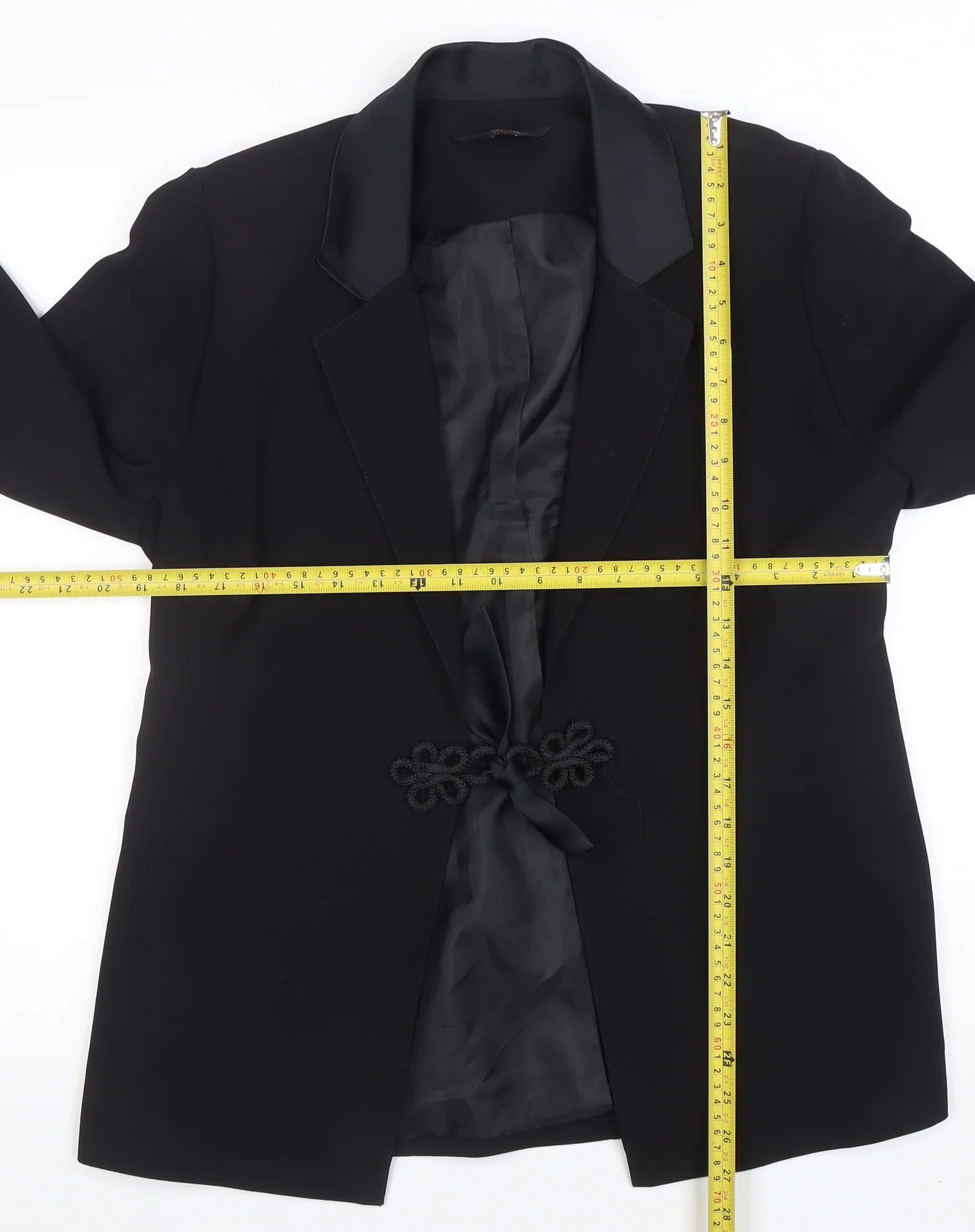 Eastex Women's Black Size 14 Shawl Collar Tuxedo Blazer - Image 2