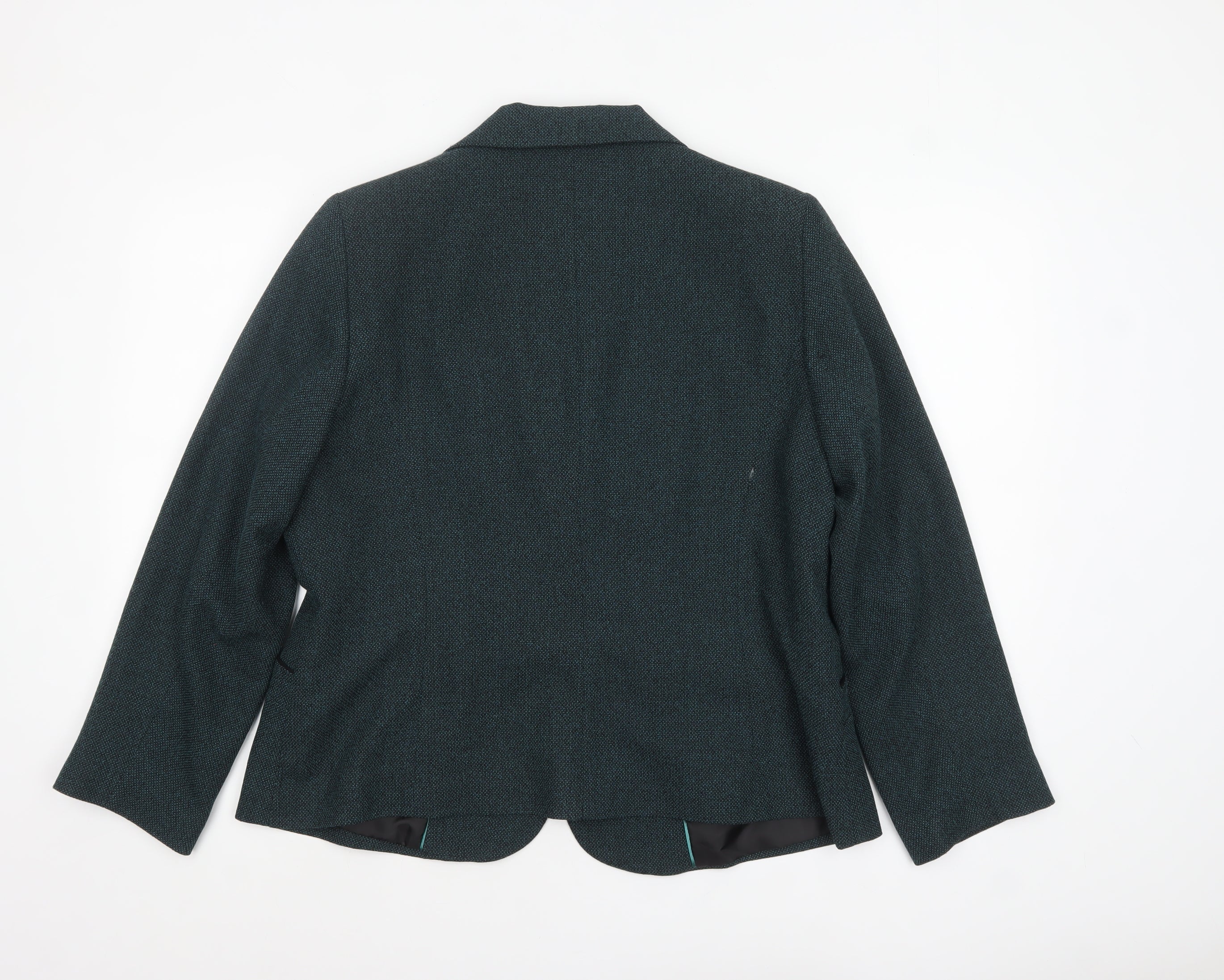 Eastex Women's Green Single Breasted Blazer Size 18 Classic Fit - Image 3