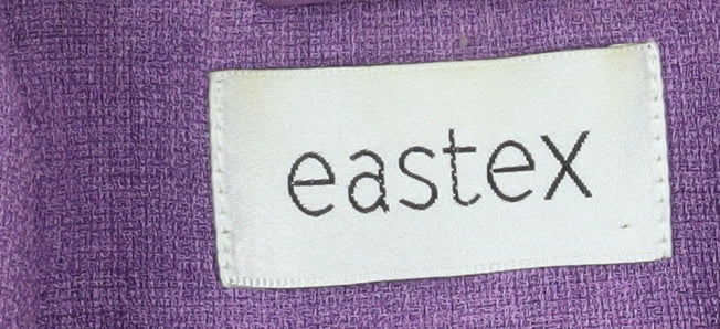 Eastex Womens Purple Size 16 Classic Lined Blazer Jacket - Image 5