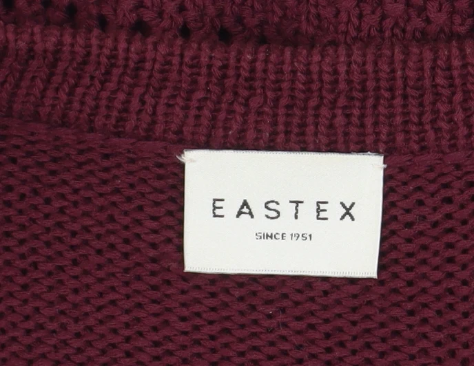 Eastex Women's Red Size 14 Open Knit Long Sleeve Cardigan - Image 4