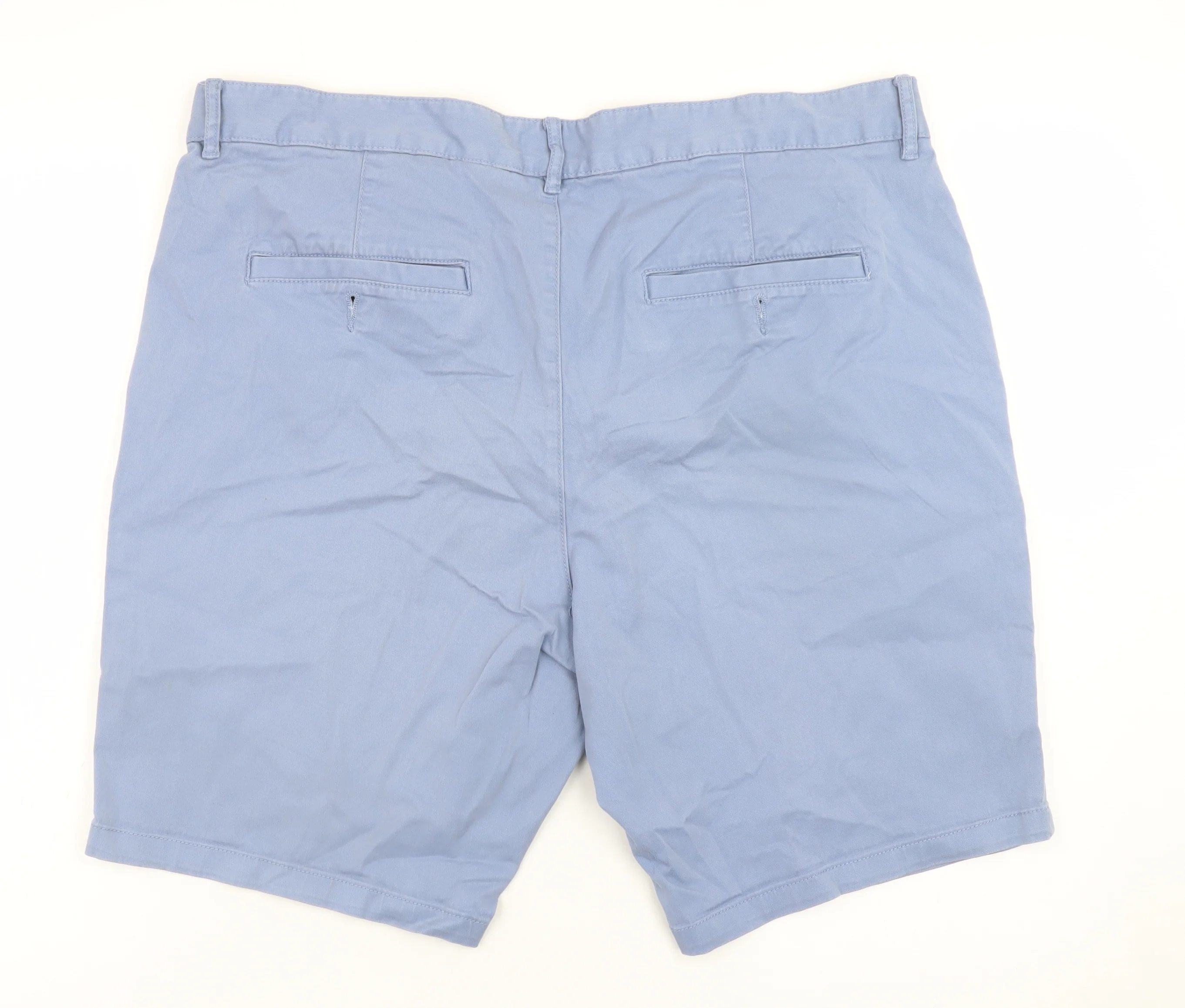 Easy Men's Blue Slim Fit Chino Shorts 38in Waist - Image 3