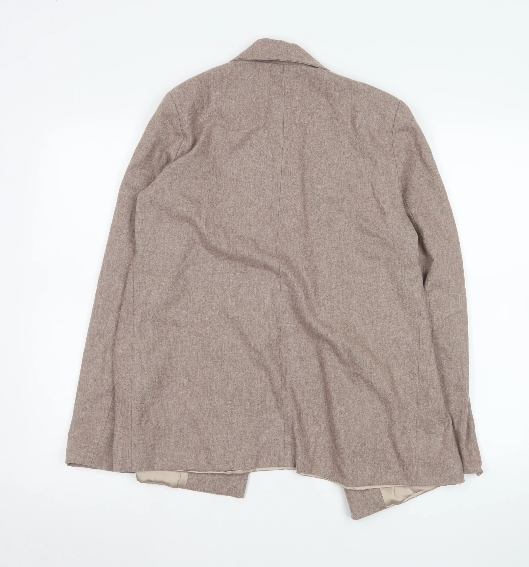 ELL Design Womens Beige Single-Breasted Blazer Size Small - Image 3