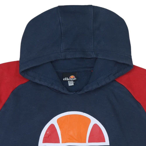 Ellesse Boys Blue & Red Pullover Hoodie 13-14 Years Graphic Logo Design - Image 7